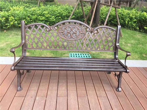 欧式铸铝公园椅