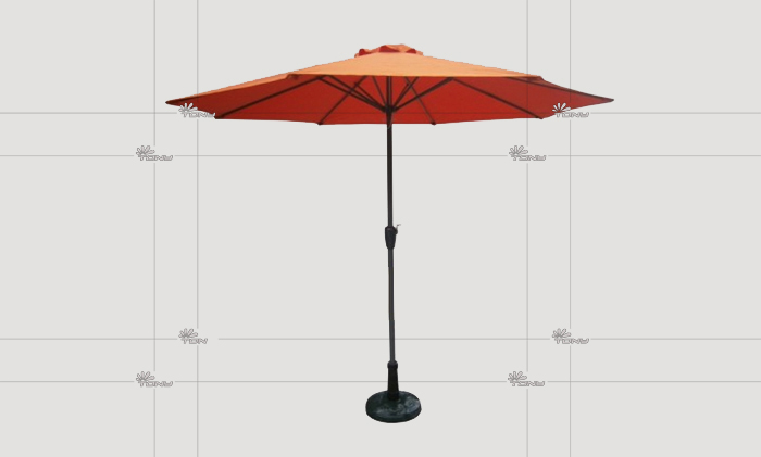 户外遮阳伞－AMT砖红中柱伞